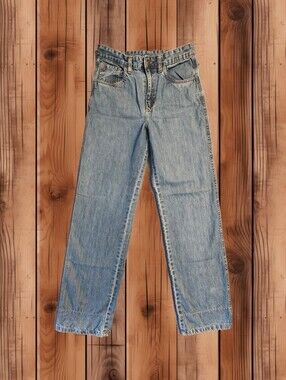 ​🪵 Boys Bass Pro Shops Flannel-Lined Plaid Cuff Jeans 🪵